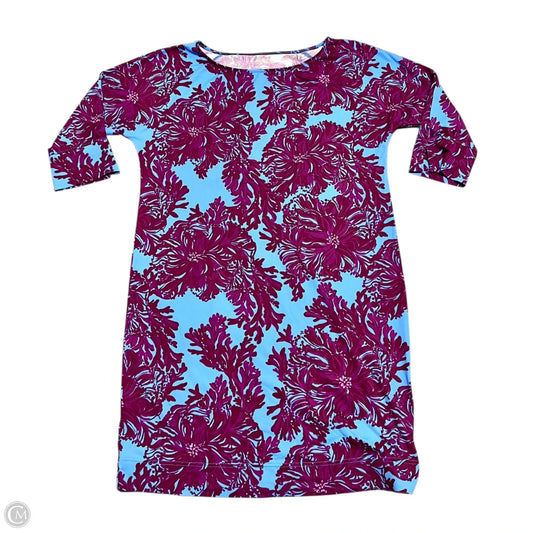 Dress Designer By Lilly Pulitzer In Blue & Purple, Size: M