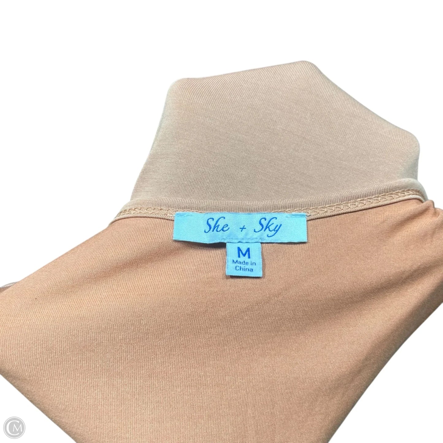 Top Sleeveless By She + Sky In Tan, Size: M