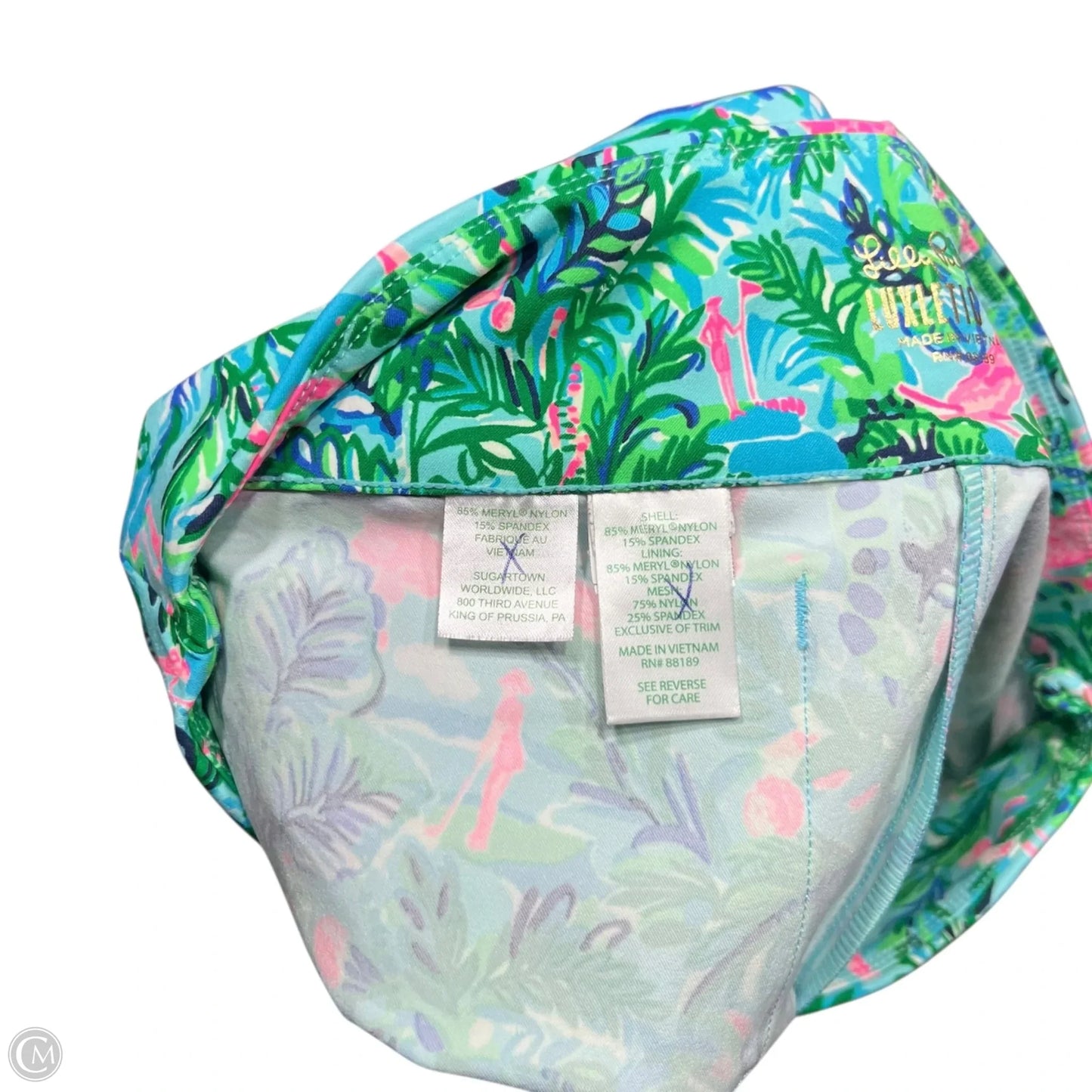 Pants Designer By Lilly Pulitzer In Blue & Green, Size: 4