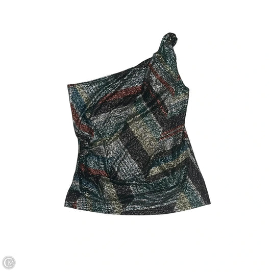 Top Sleeveless By Me & Thee In Blue & Silver, Size: M