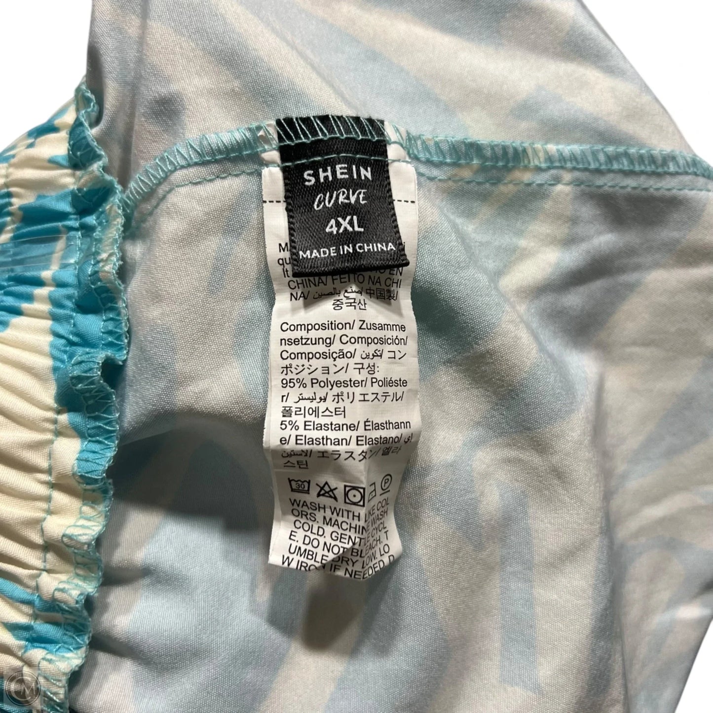Shorts By Shein In Blue & Cream, Size: 26