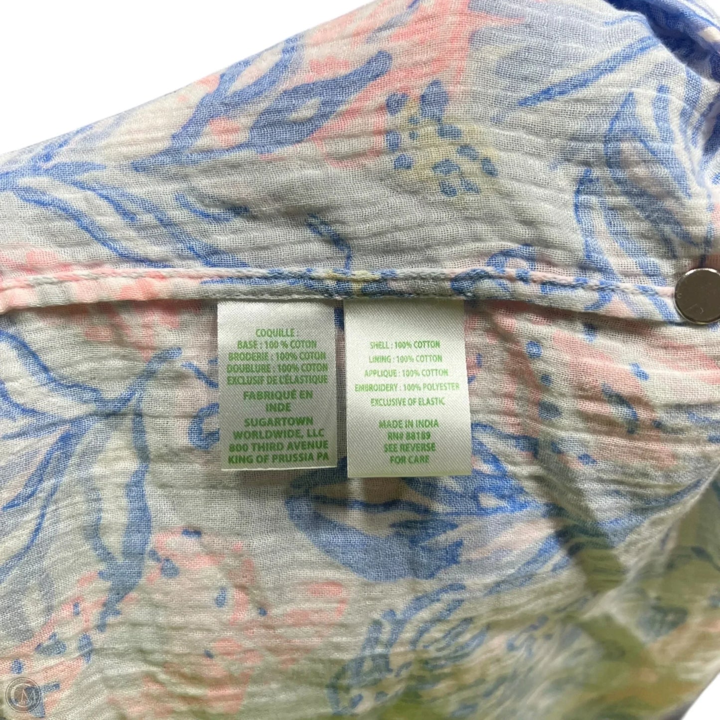 Dress Designer By Lilly Pulitzer In Blue & Grey, Size: Xl