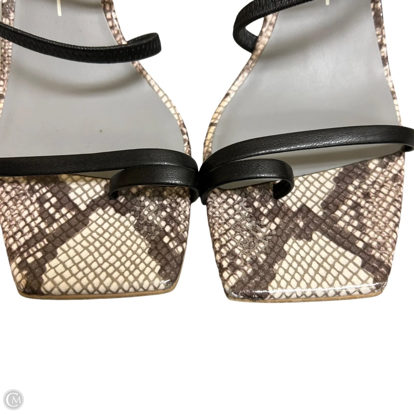 Sandals Heels Block By Dolce Vita In Snakeskin Print, Size: 9.5