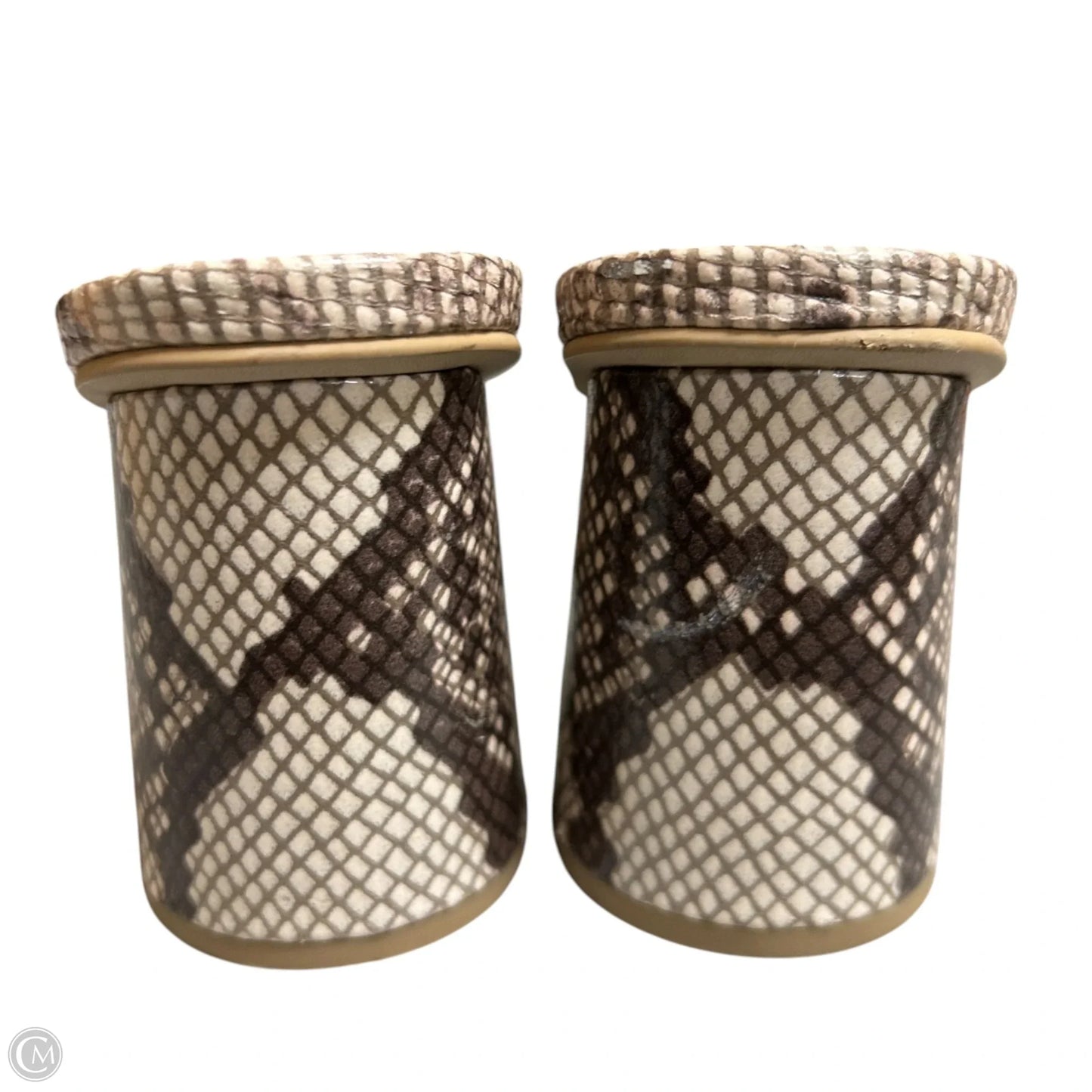 Sandals Heels Block By Dolce Vita In Snakeskin Print, Size: 9.5