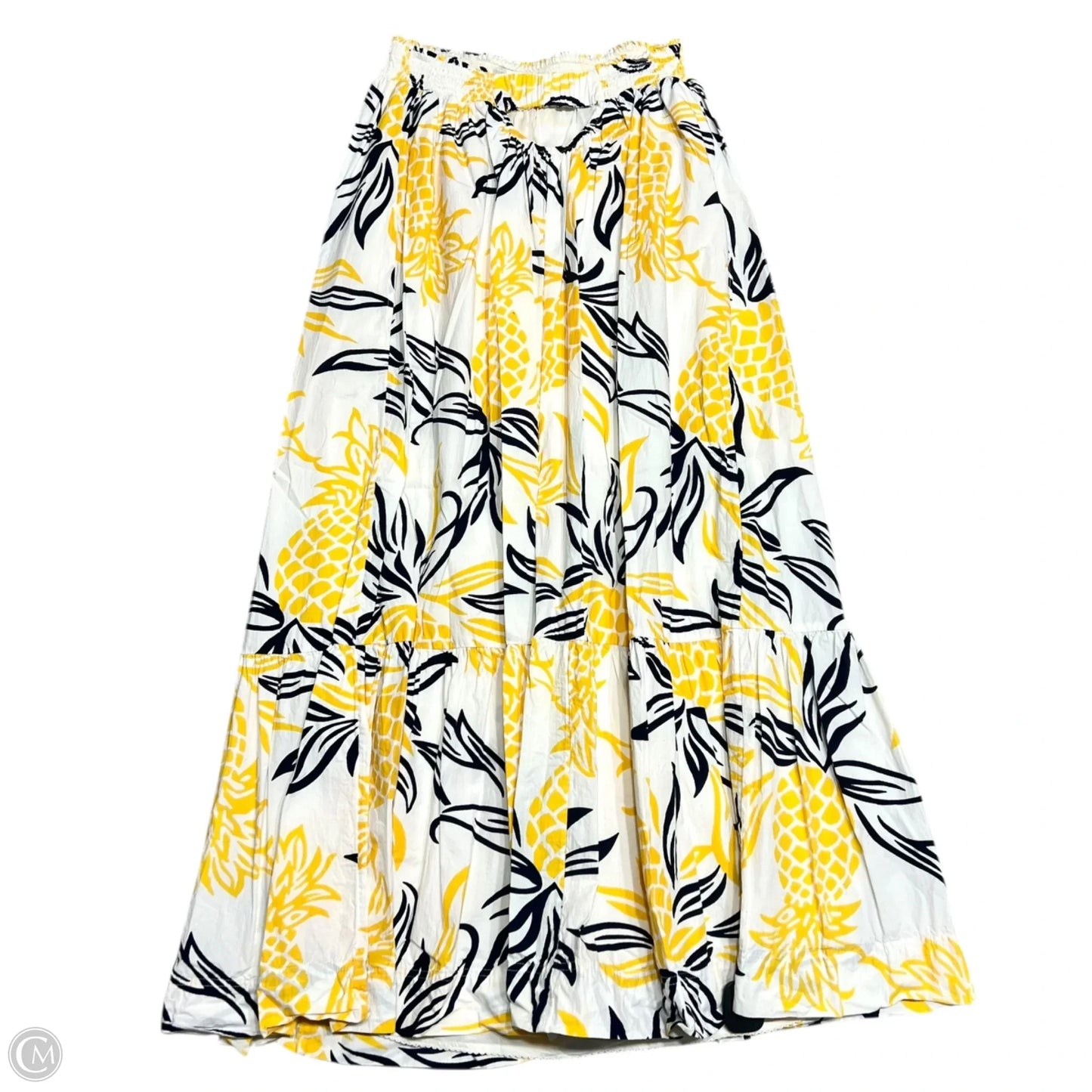 Dress Casual Maxi By Anthropologie In Blue & Yellow, Size: 1x