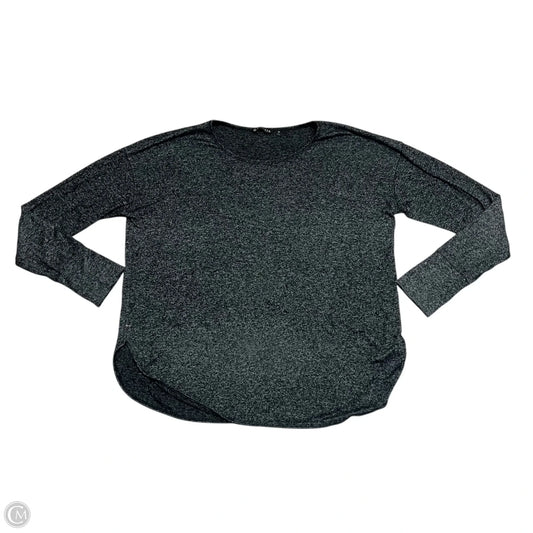 Athletic Top Long Sleeve Crewneck By Athleta In Black & Grey, Size: Xl
