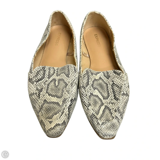 Shoes Flats By Express In Snakeskin Print, Size: 6