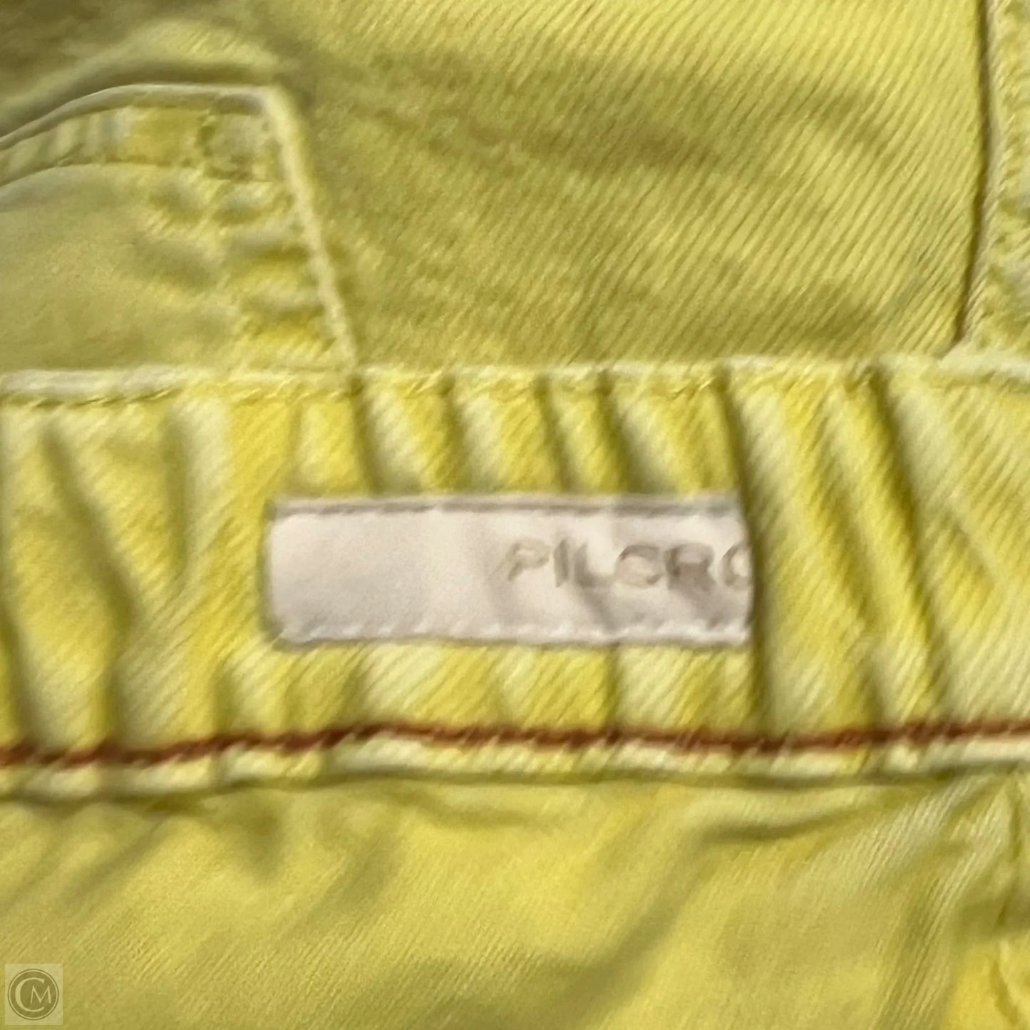 Shorts By Pilcro In Yellow Denim, Size: 12
