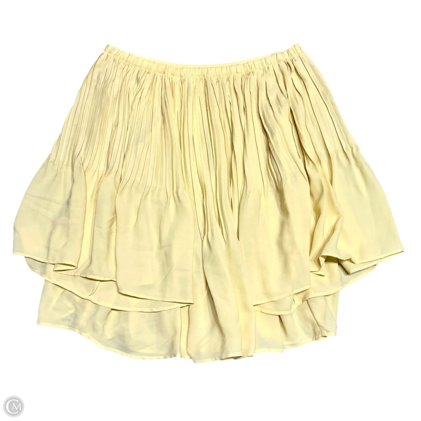 Skirt Mini & Short By Te Amo In Yellow, Size: 8