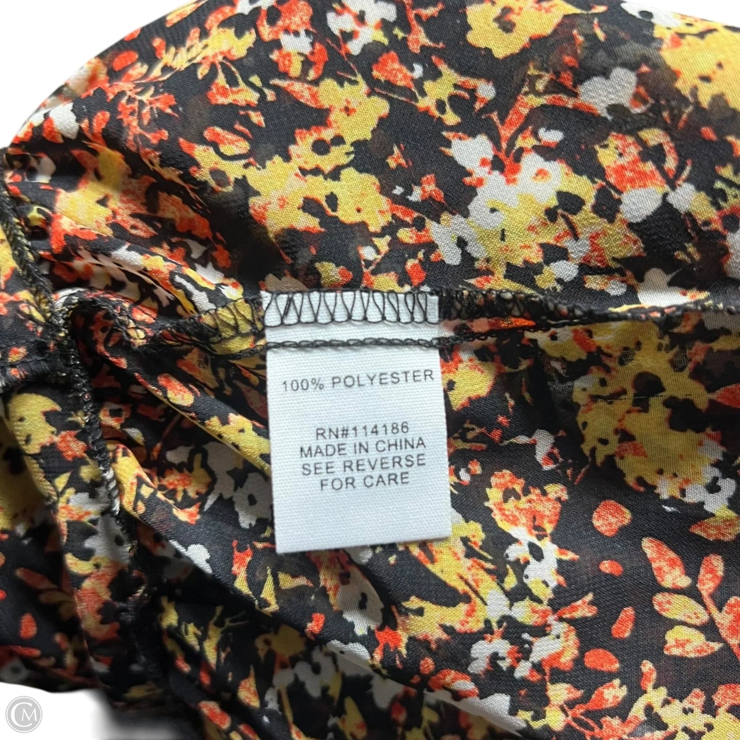 Top Long Sleeve By Adyson Parker In Black & Orange, Size: M