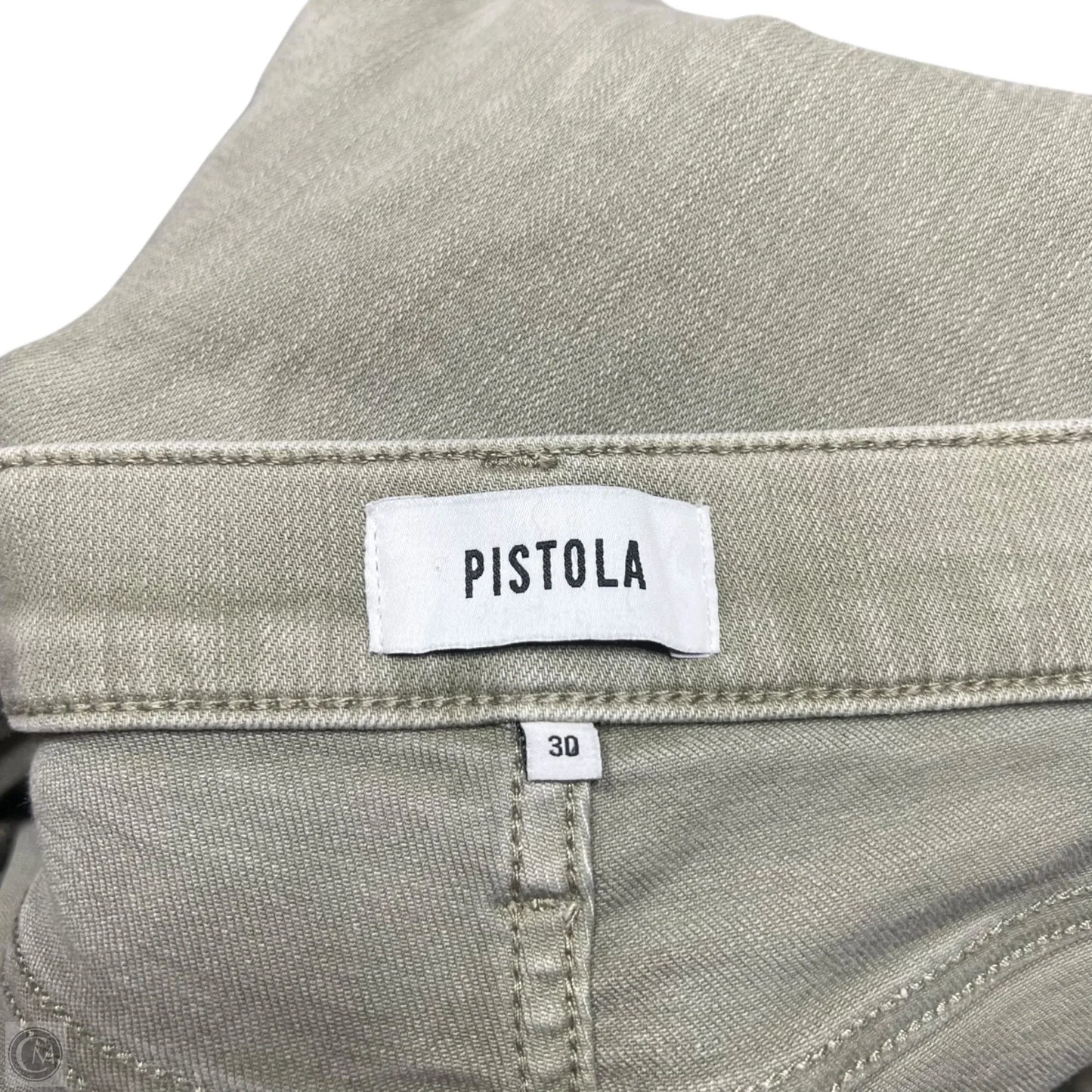 Jeans Flared By Pistola In Green Denim, Size: 10