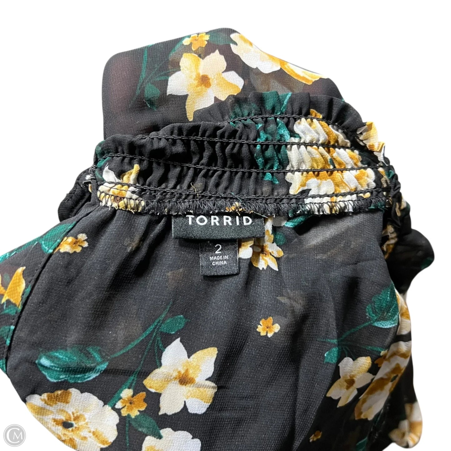 Dress Casual Short By Torrid In Black & Green, Size: 2x