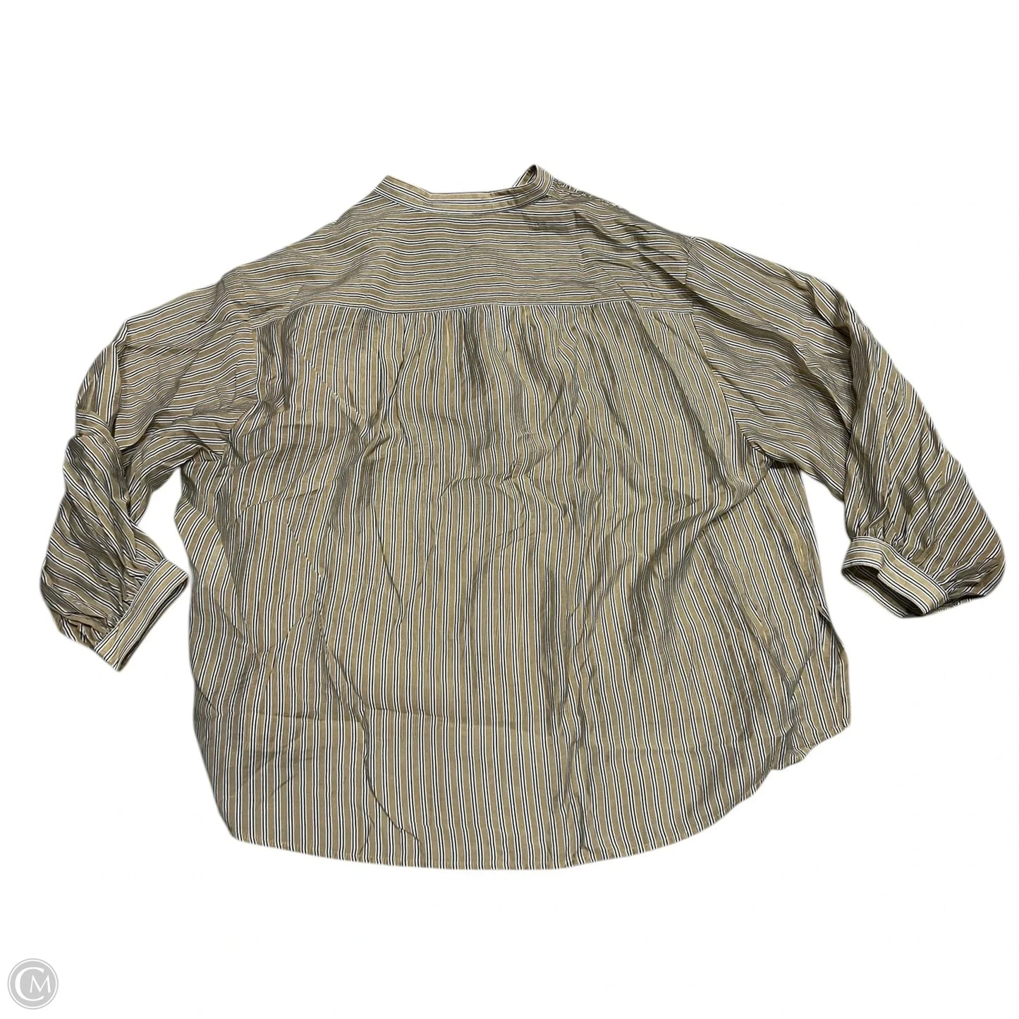 Top Long Sleeve By Gap In Black & Tan, Size: Xl