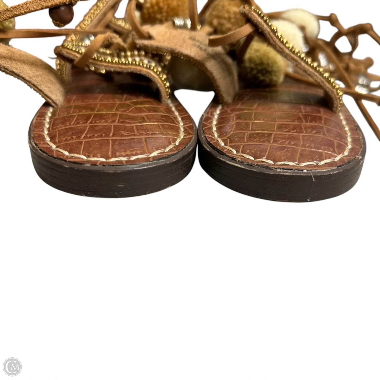 Sandals Flats By Sam Edelman In Brown, Size: 8.5