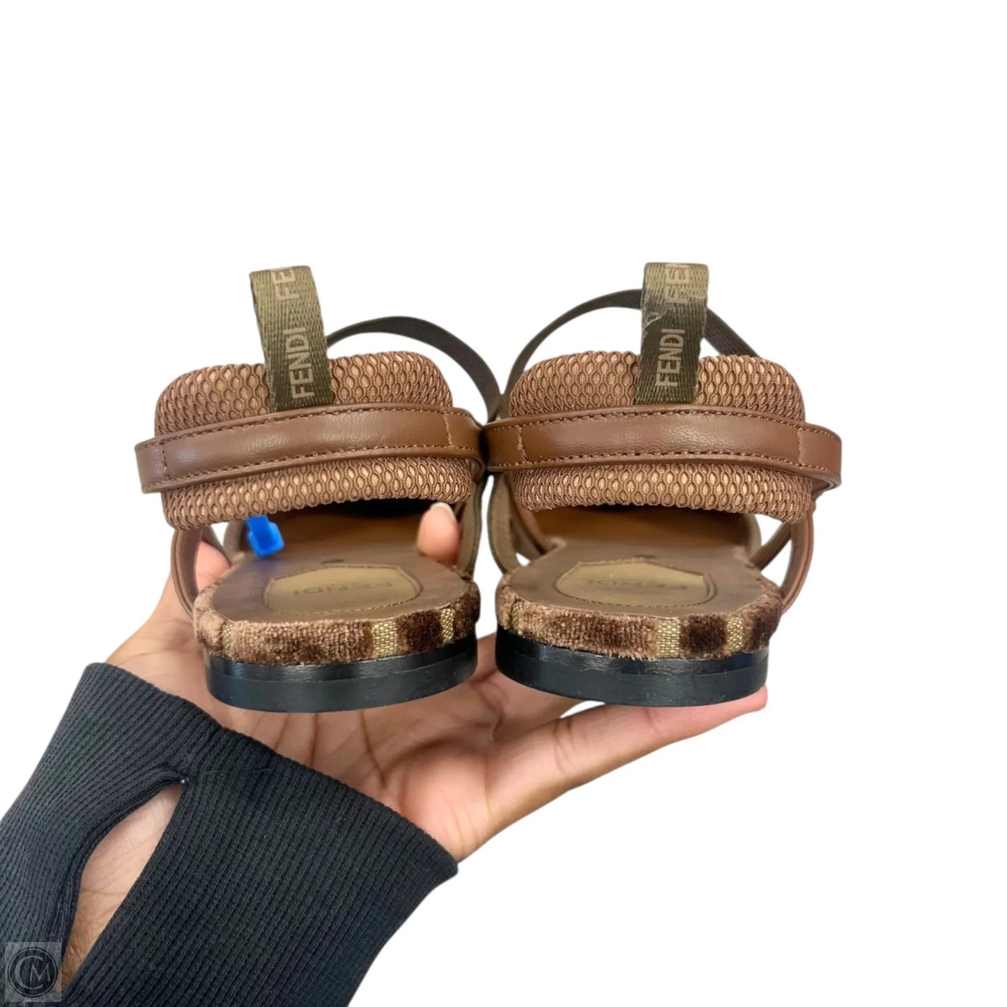 Shoes Luxury Designer By Fendi In Taupe, Size: 8.5