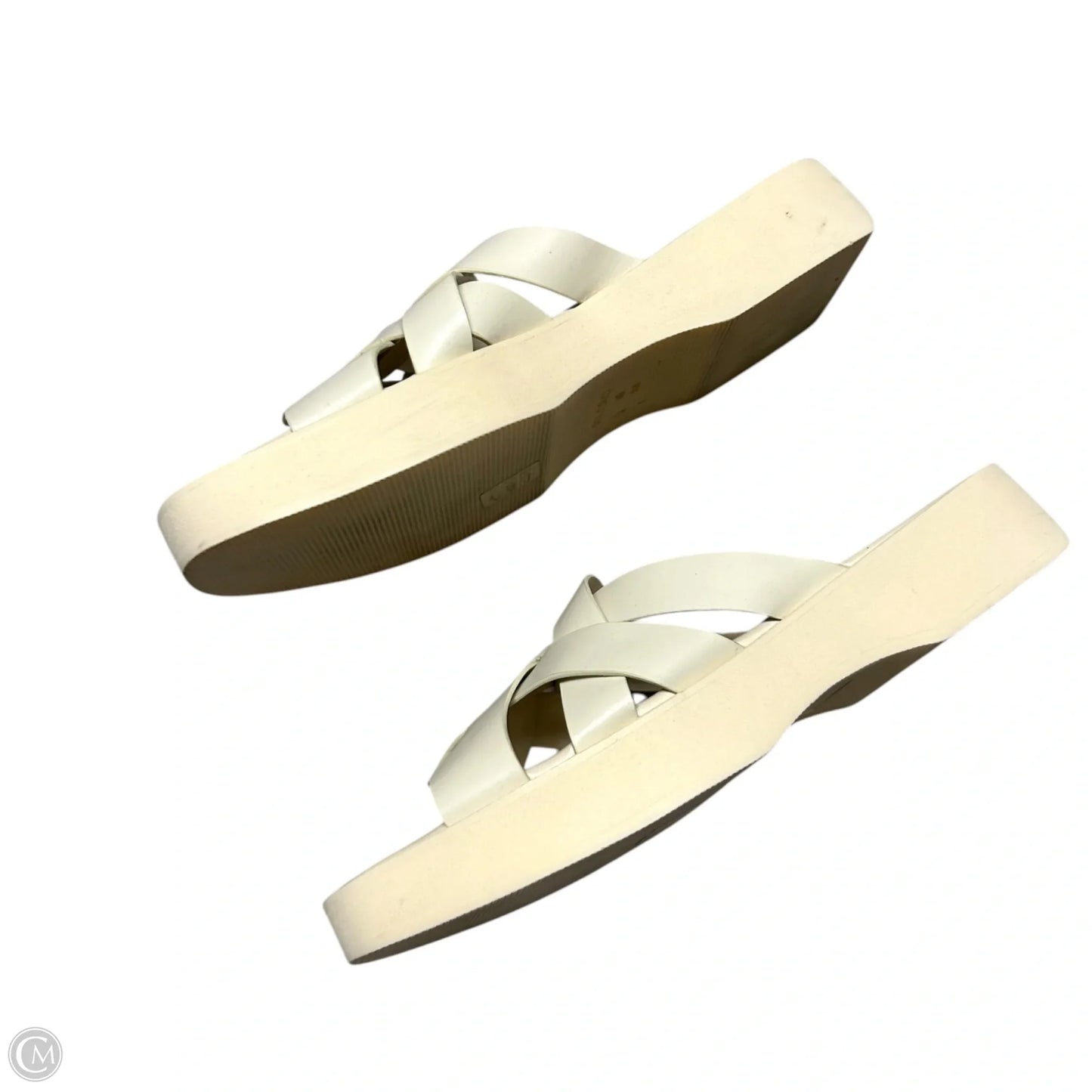 Sandals Heels Platform By Pilcro In Cream, Size: 9.5