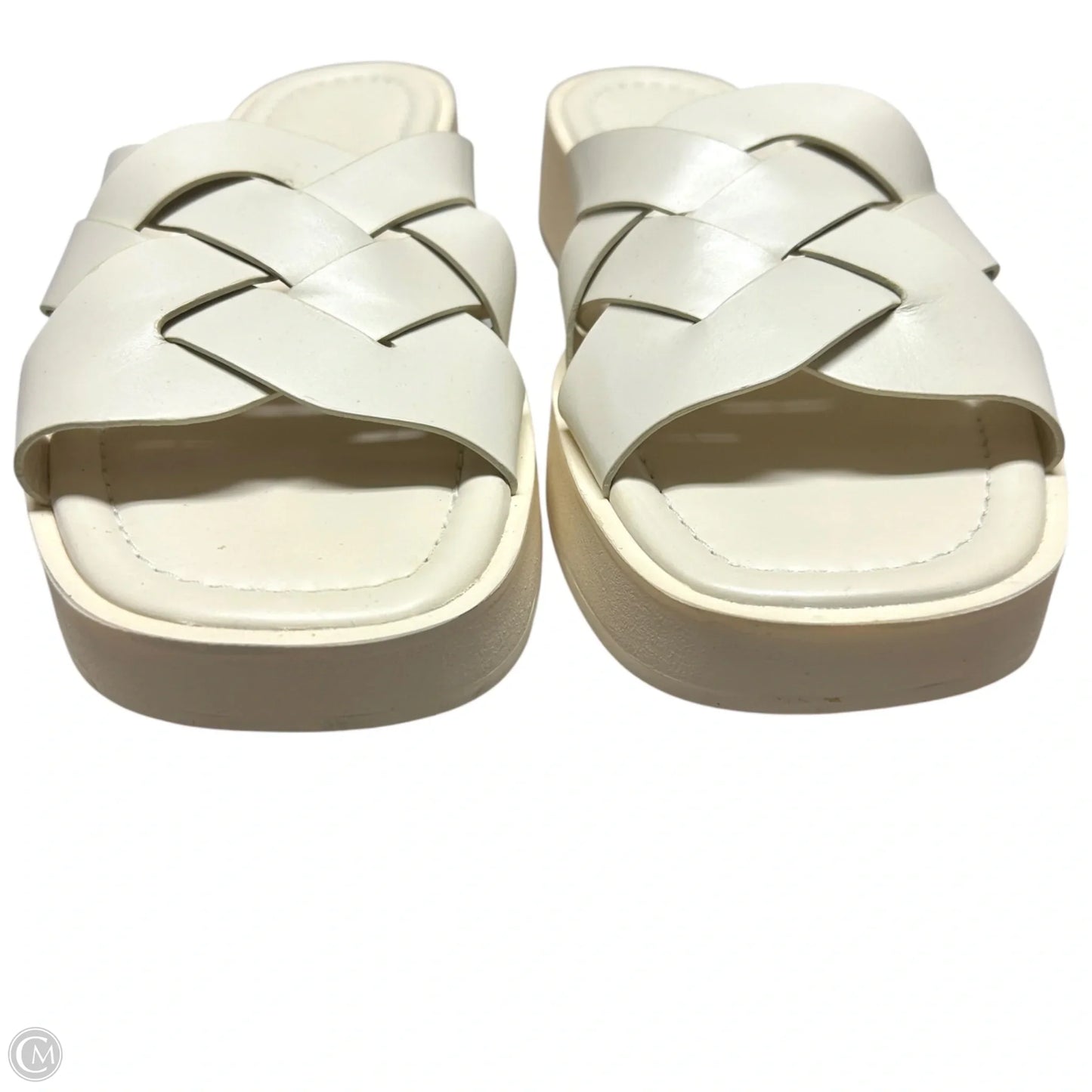 Sandals Heels Platform By Pilcro In Cream, Size: 9.5