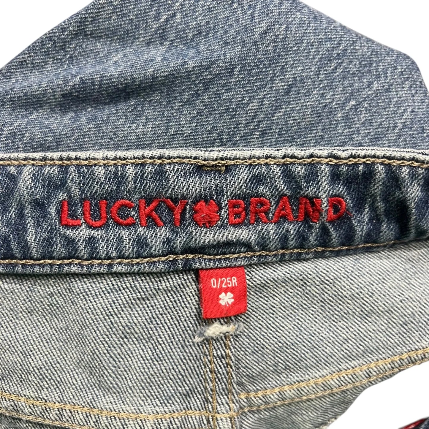Jeans Wide Leg By Lucky Brand In Blue Denim, Size: 0