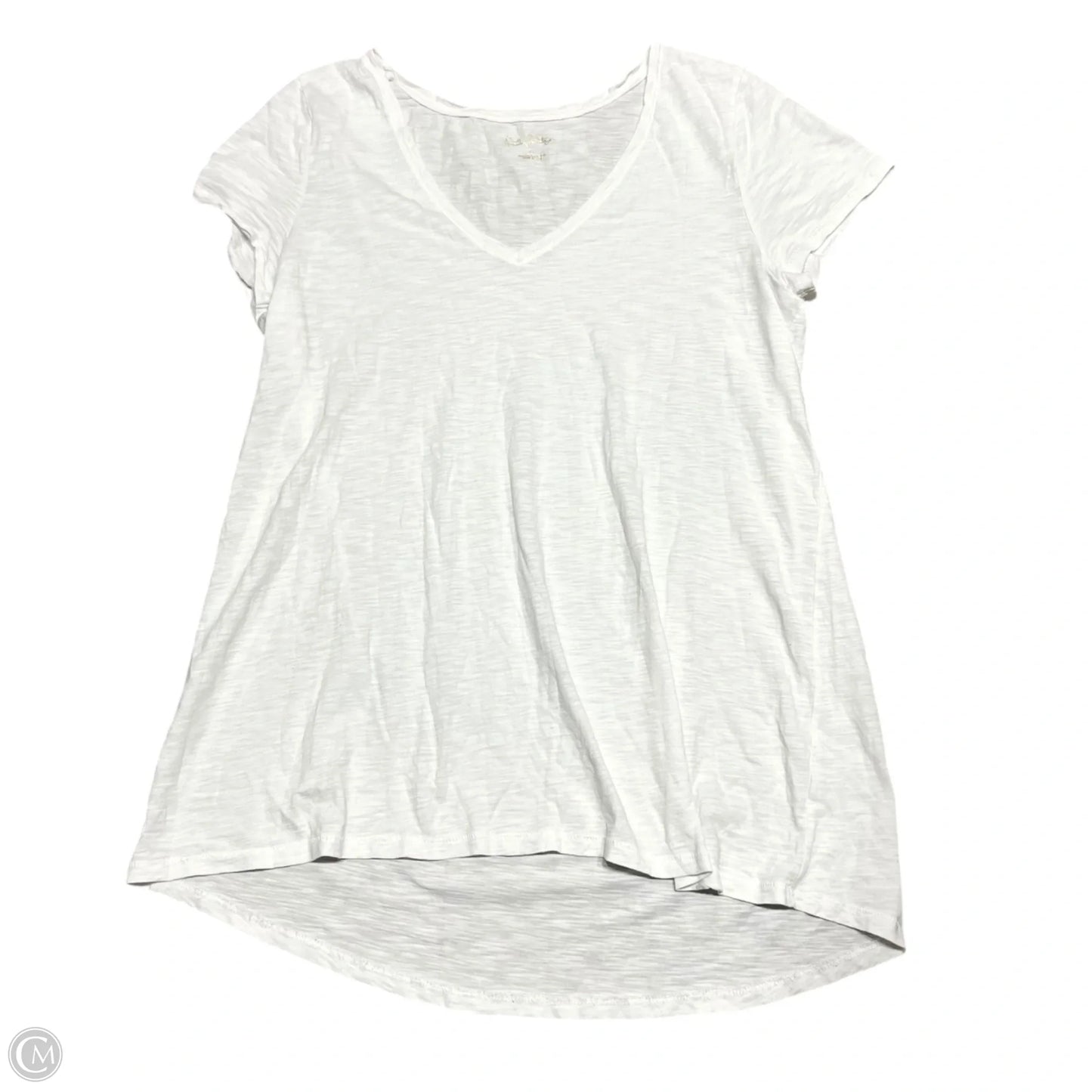 Top Short Sleeve Designer By Lilly Pulitzer In White, Size: M