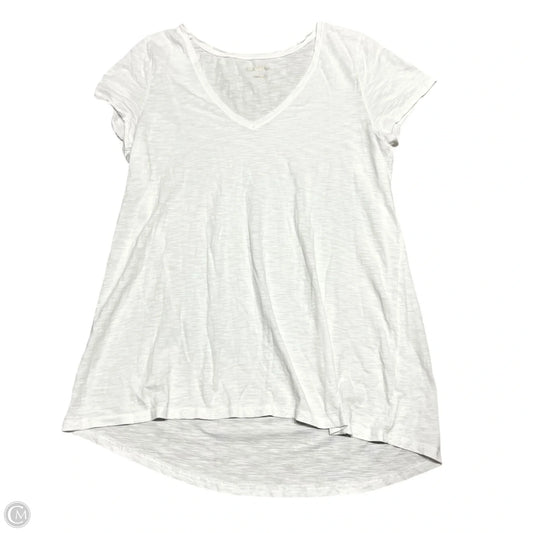 Top Short Sleeve Designer By Lilly Pulitzer In White, Size: M