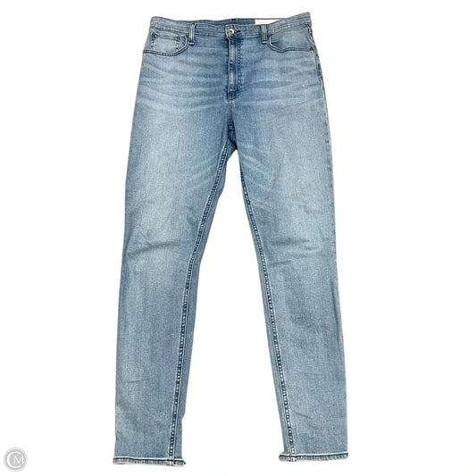 Jeans Skinny By Rag And Bone In Blue Denim, Size: 10