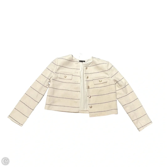 Blazer By Ann Taylor In Blue & Cream, Size: M