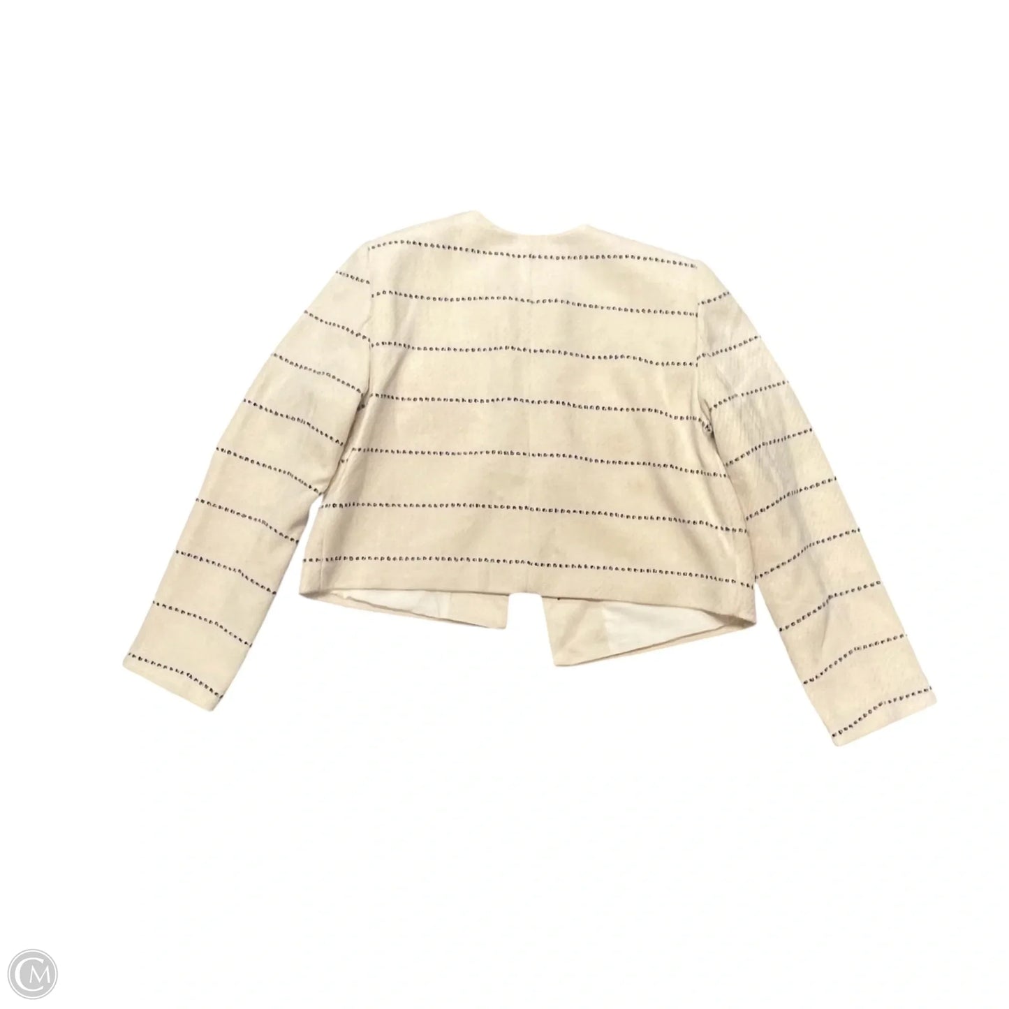 Blazer By Ann Taylor In Blue & Cream, Size: M