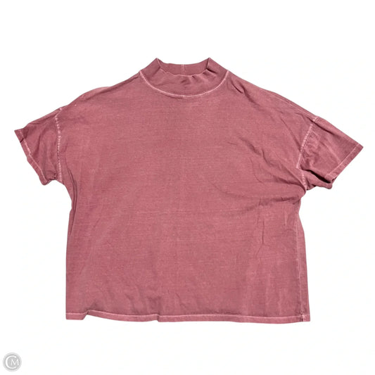 Top Short Sleeve By We The Free In Pink, Size: S