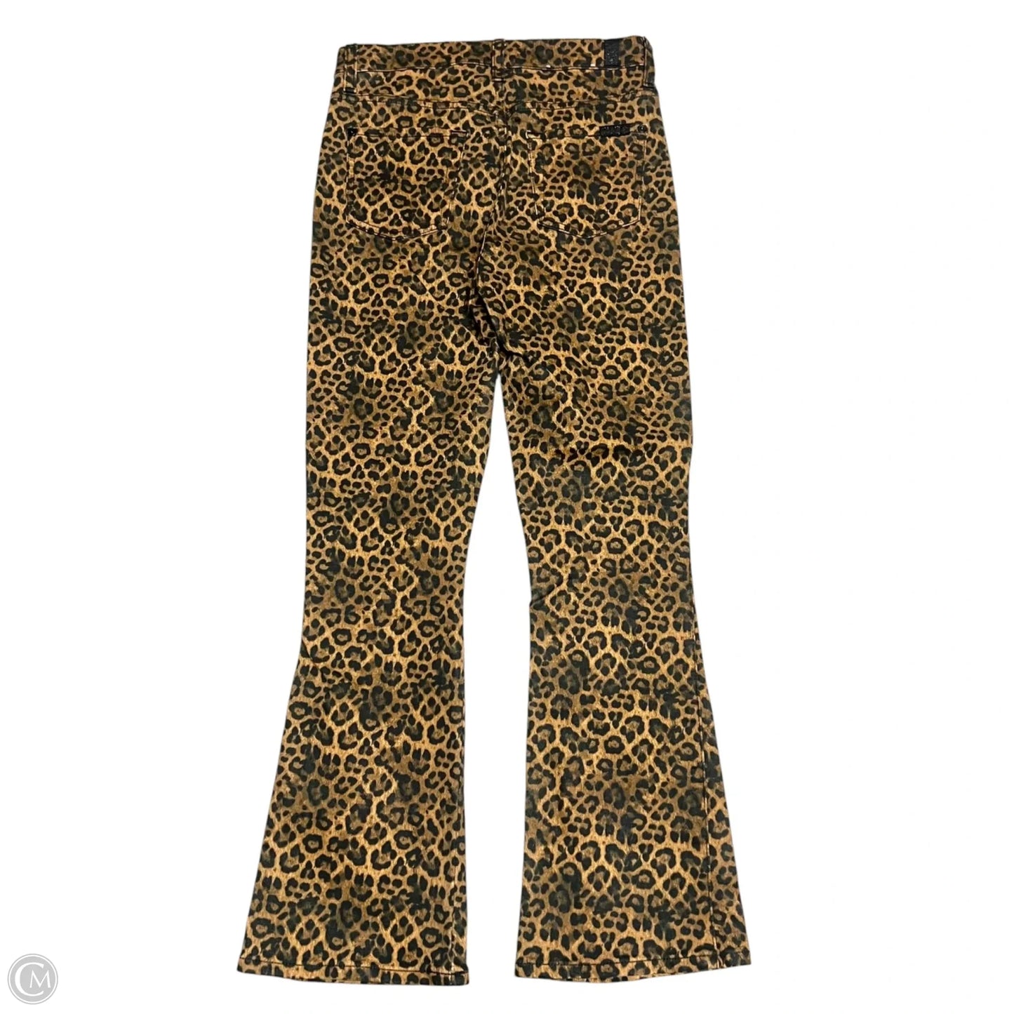 Jeans Flared By 7 For All Mankind In Leopard Print, Size: 2