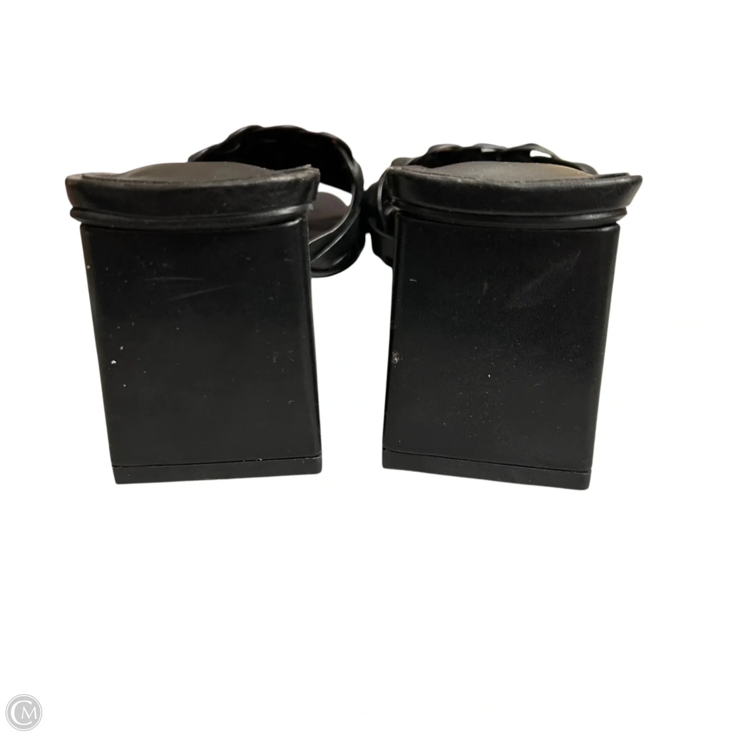 Sandals Heels Block By H For Halston In Black, Size: 8