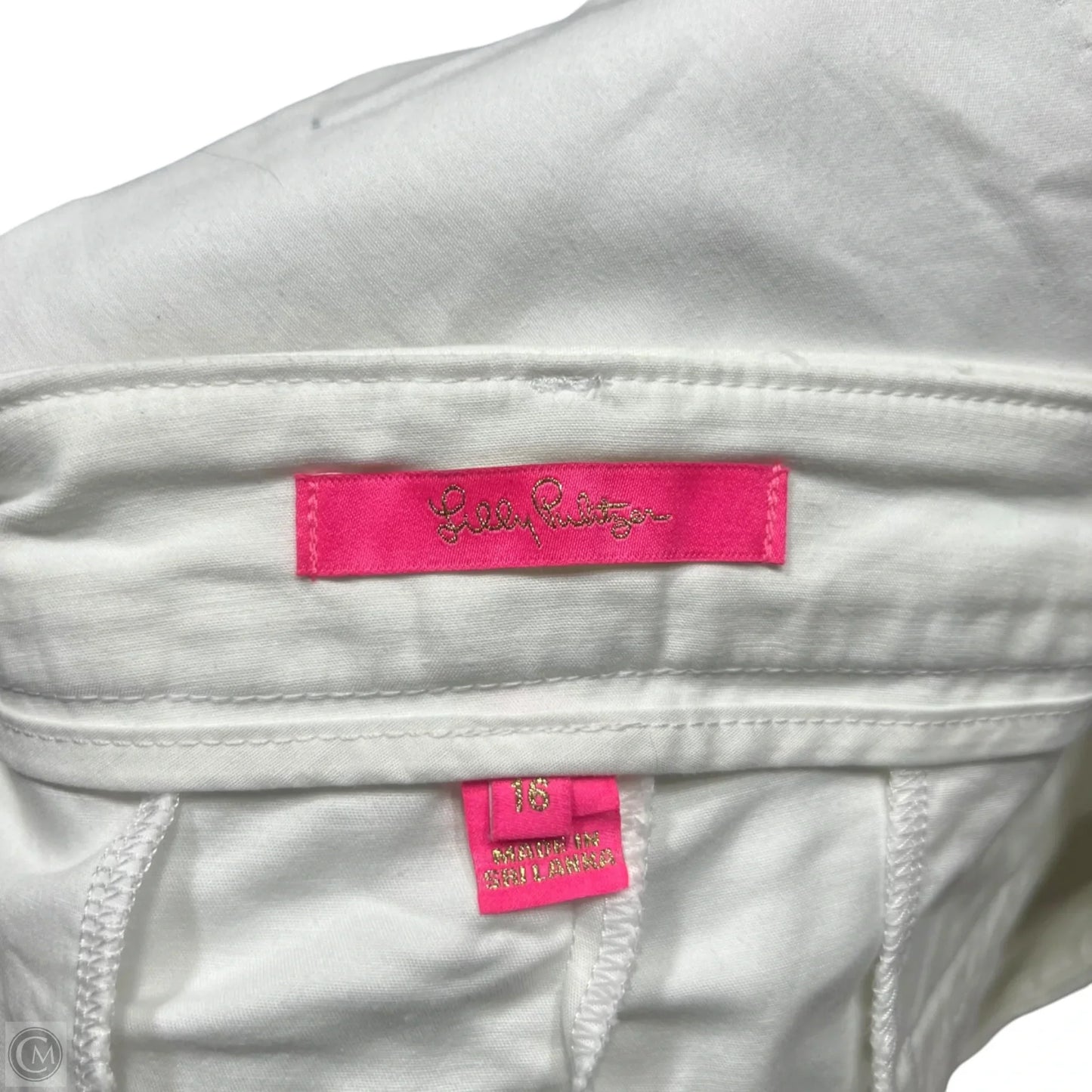 Shorts Designer By Lilly Pulitzer In White, Size: 16