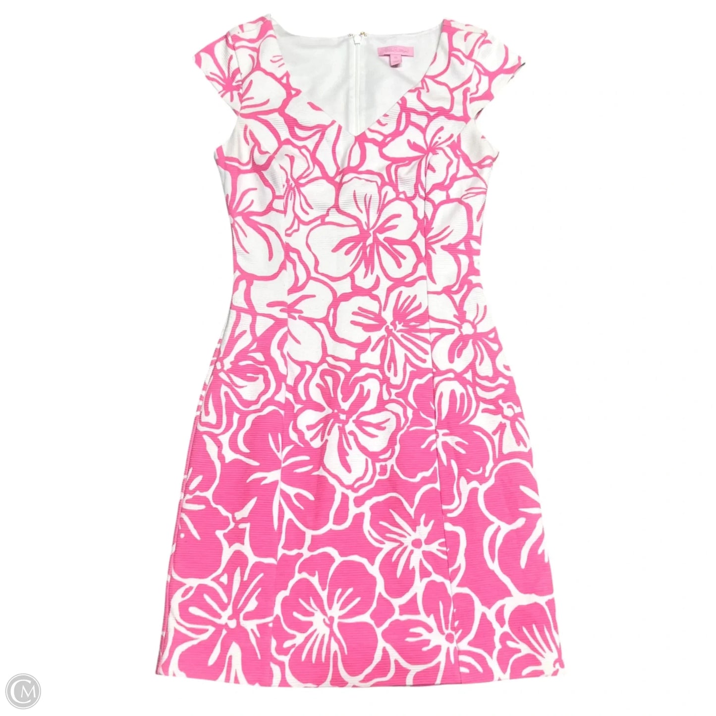 Dress Designer By Lilly Pulitzer In Pink & White, Size: Xs