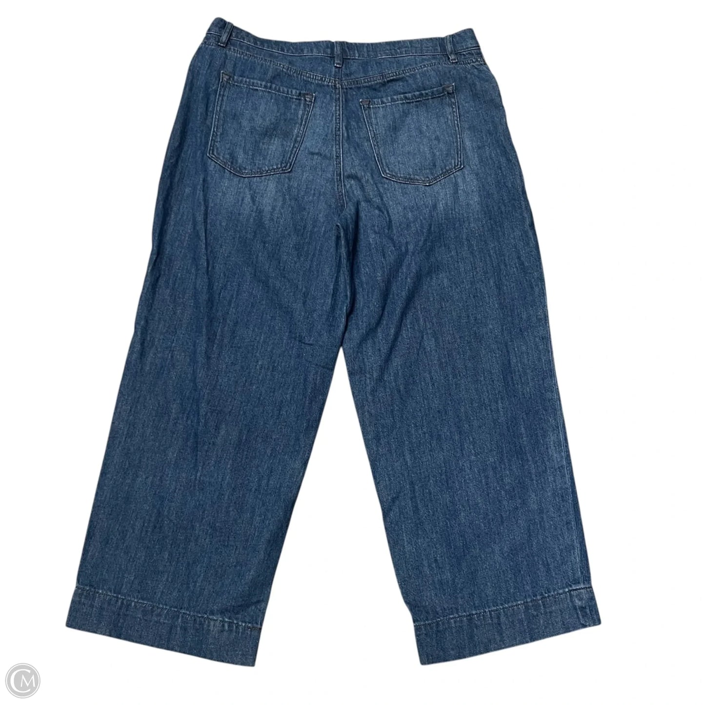 Jeans Wide Leg By Loft In Blue Denim, Size: 10