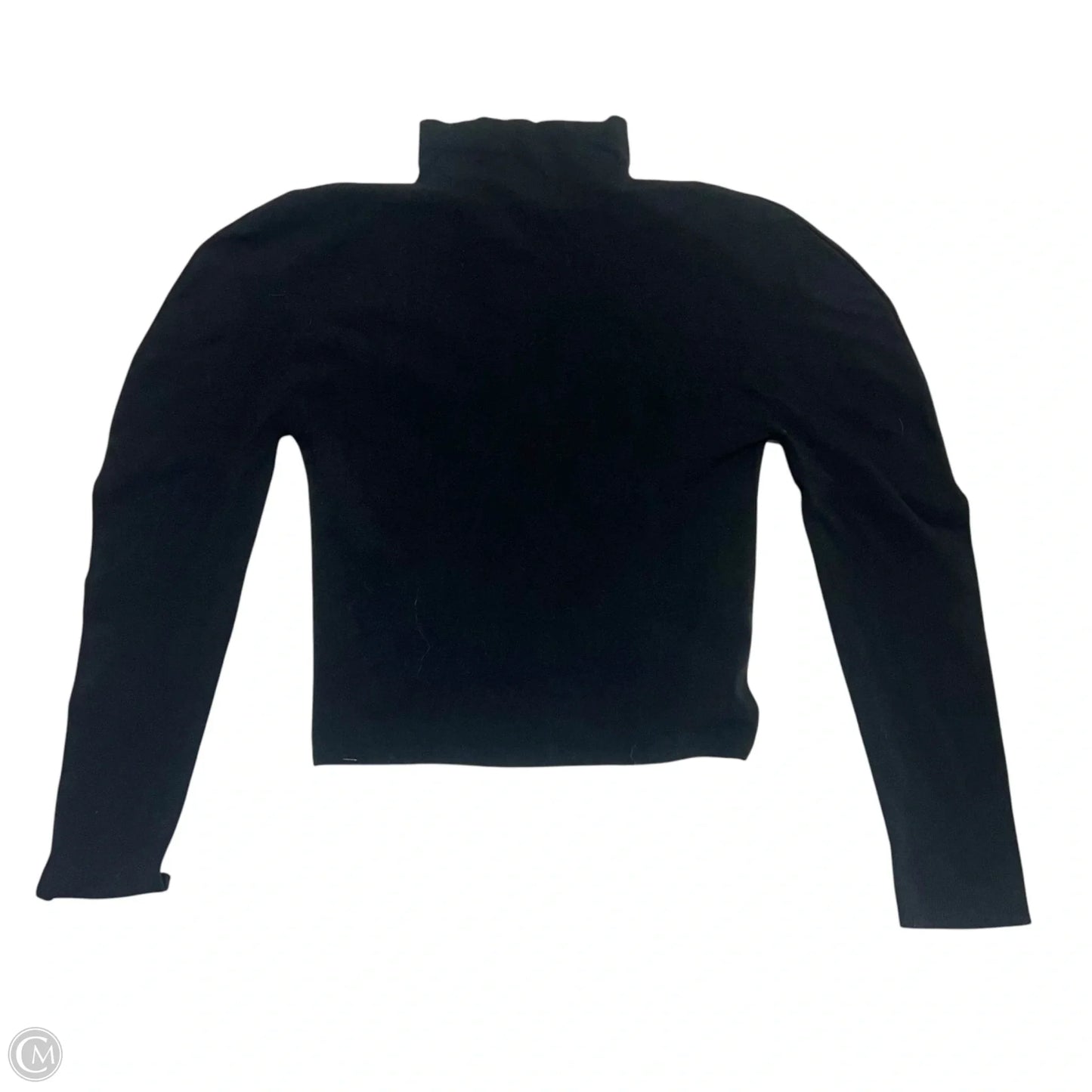 Athletic Top Long Sleeve Collar By Fabletics In Black, Size: 1x