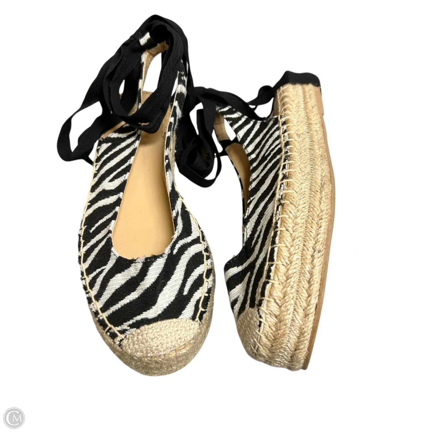 Shoes Heels Platform By Shoedazzle In Zebra Print, Size: 8