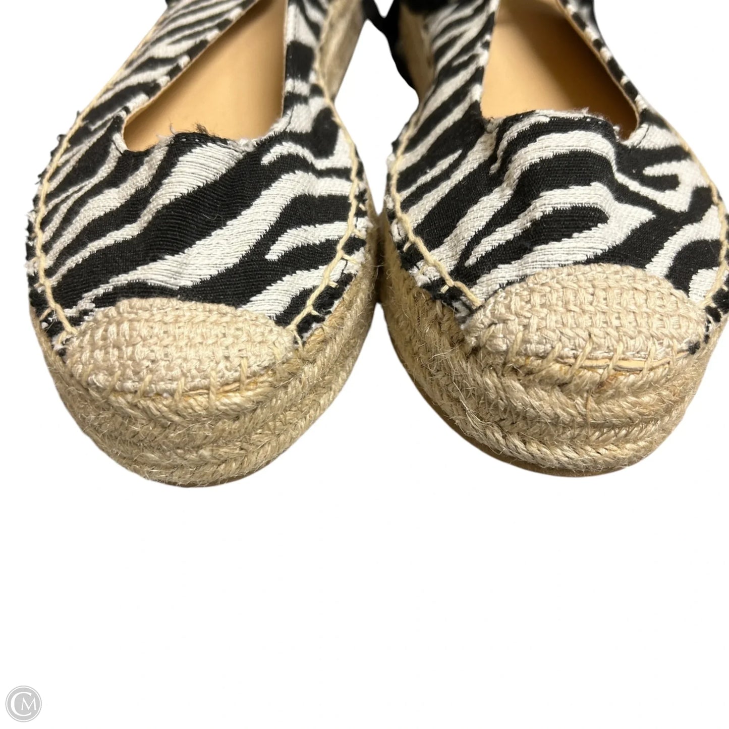 Shoes Heels Platform By Shoedazzle In Zebra Print, Size: 8
