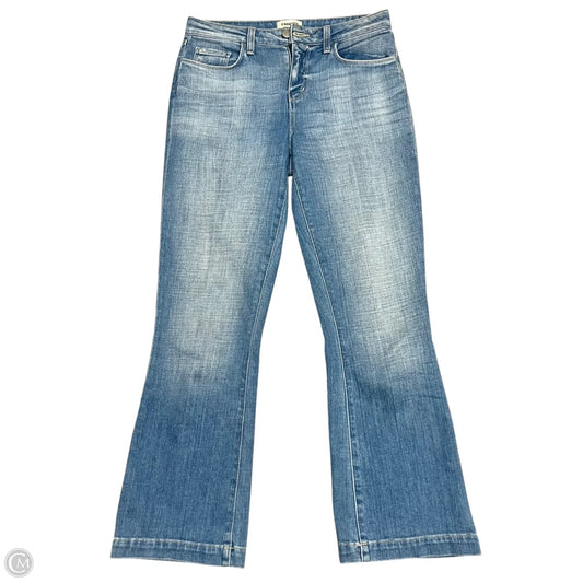 Jeans Straight By L Agence In Blue Denim, Size: 2