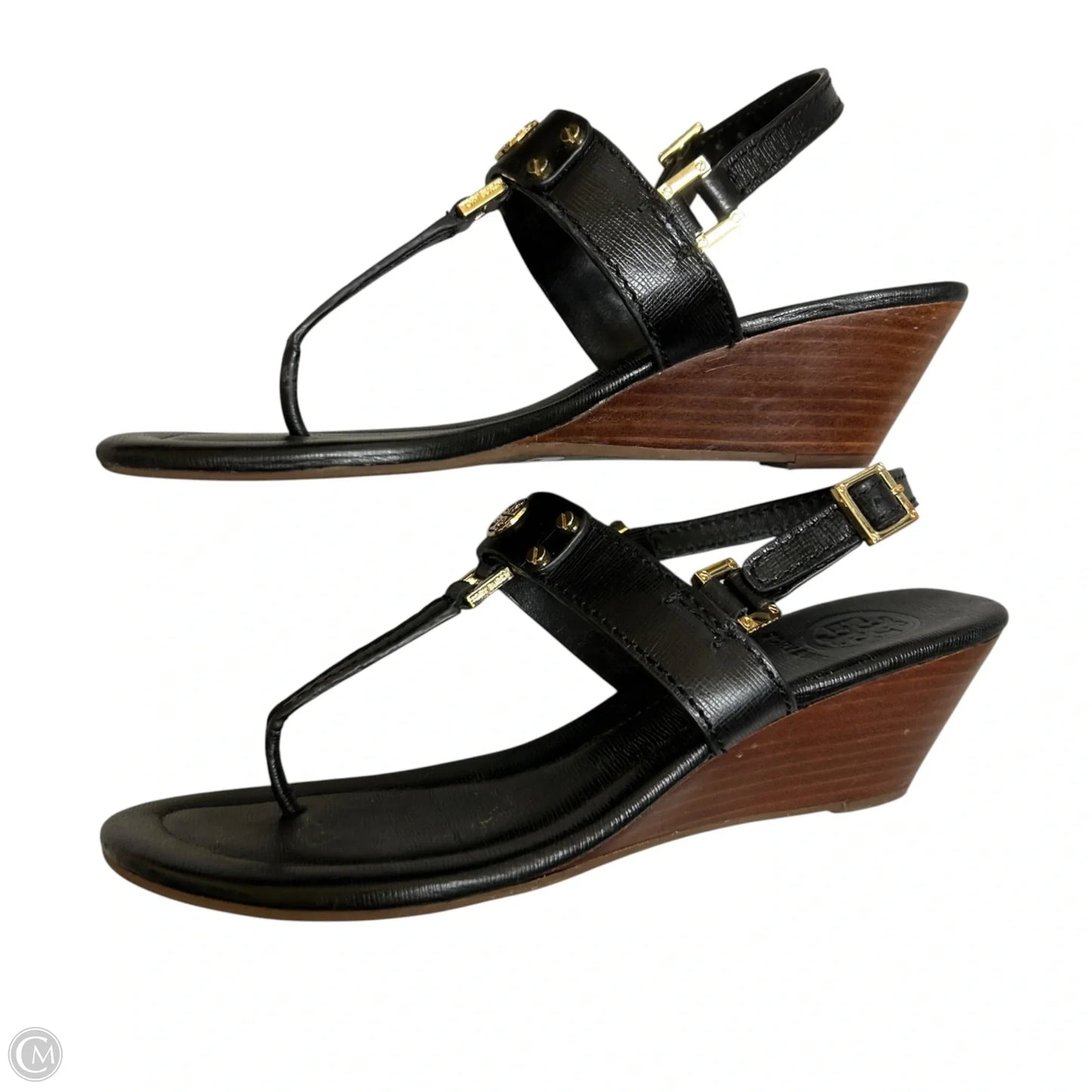Sandals Designer By Tory Burch In Black, Size: 7