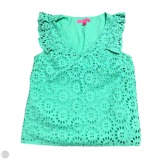 Top Sleeveless Designer By Lilly Pulitzer In Green, Size: S