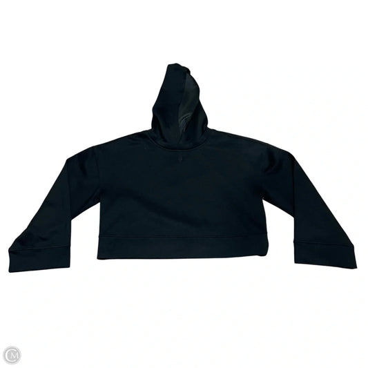 Athletic Sweatshirt Hoodie By Free People In Black, Size: L