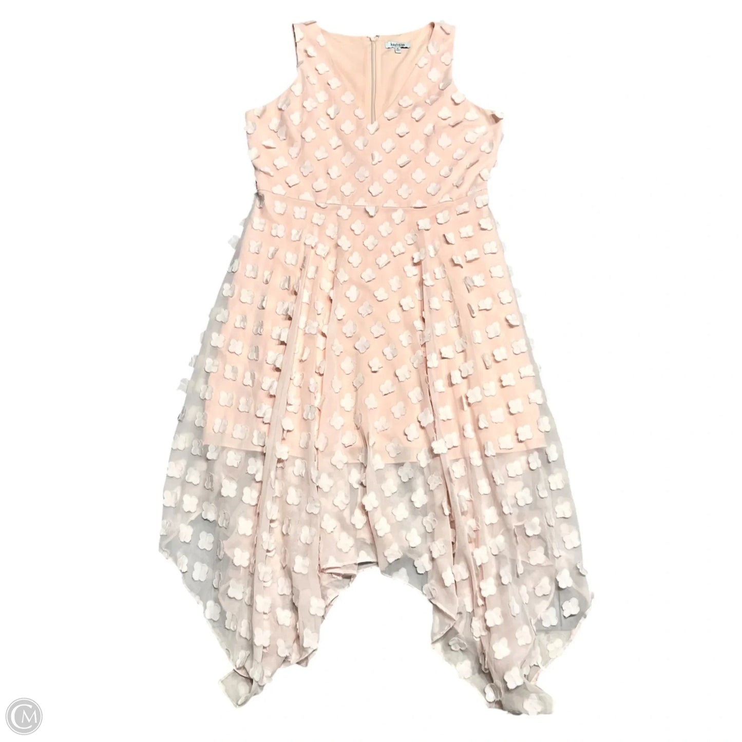 Dress Party Midi By Kensie In Peach, Size: Xl