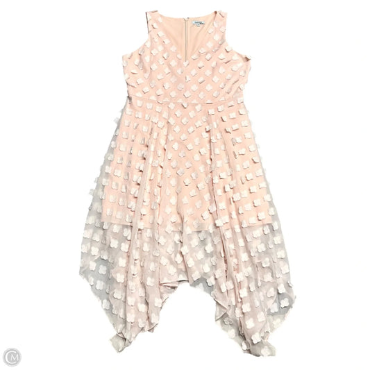 Dress Party Midi By Kensie In Peach, Size: Xl