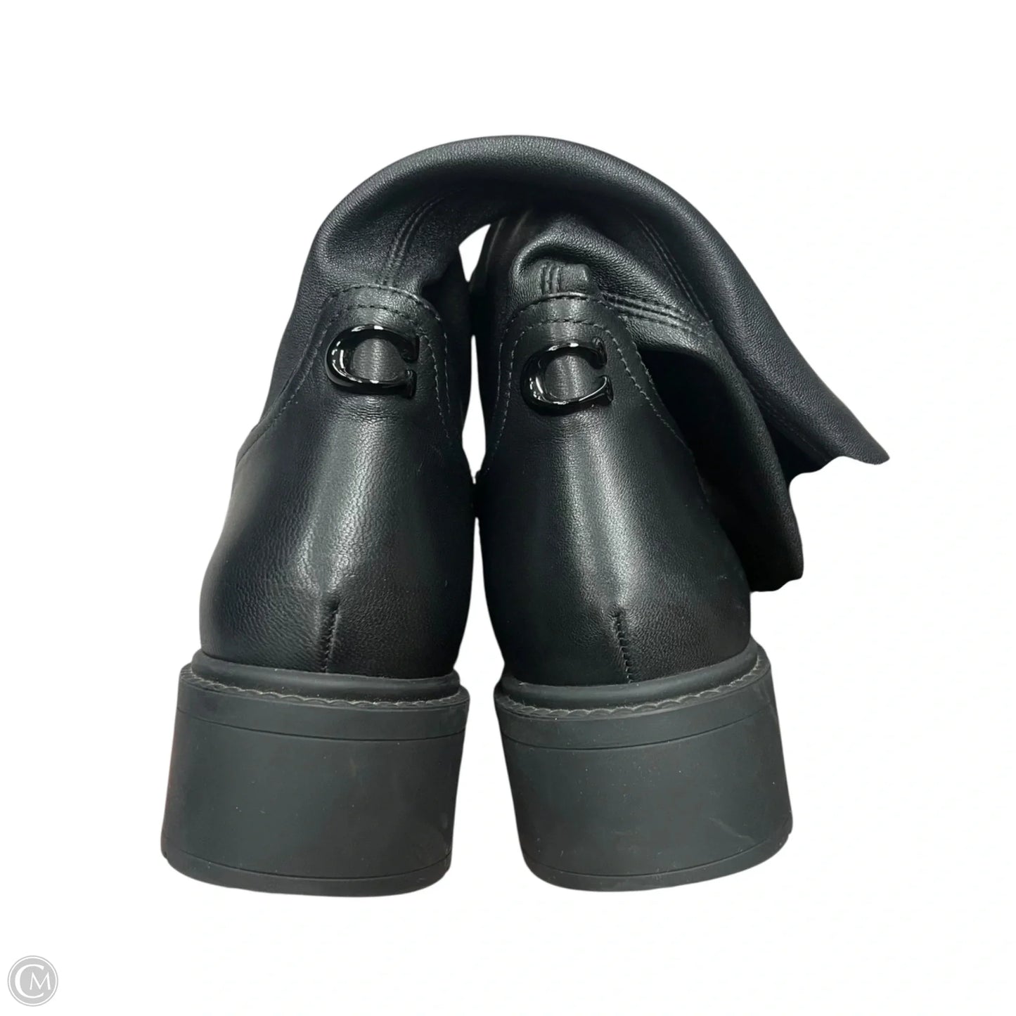 Boots Designer By Coach In Black, Size: 7.5