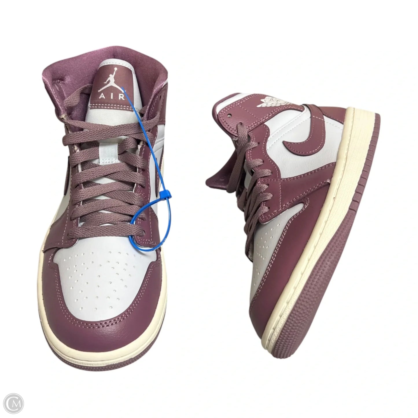 Shoes Luxury Designer By Jordan In Purple & White, Size: 7.5