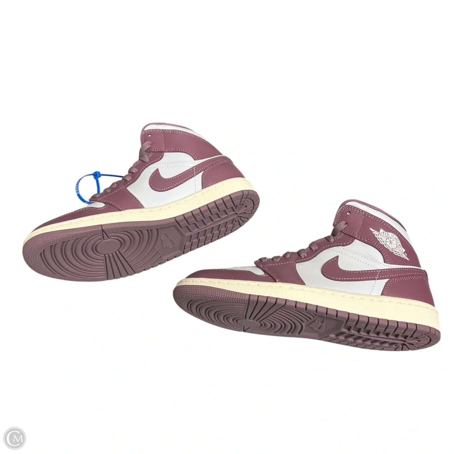 Shoes Luxury Designer By Jordan In Purple & White, Size: 7.5