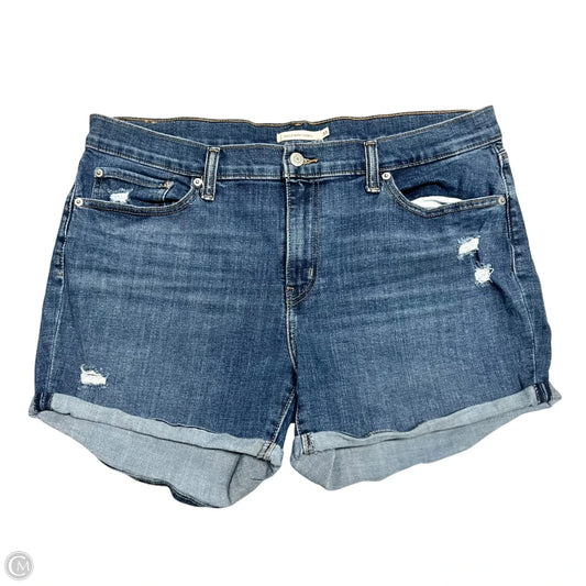 Shorts By Levis In Blue Denim, Size: 16
