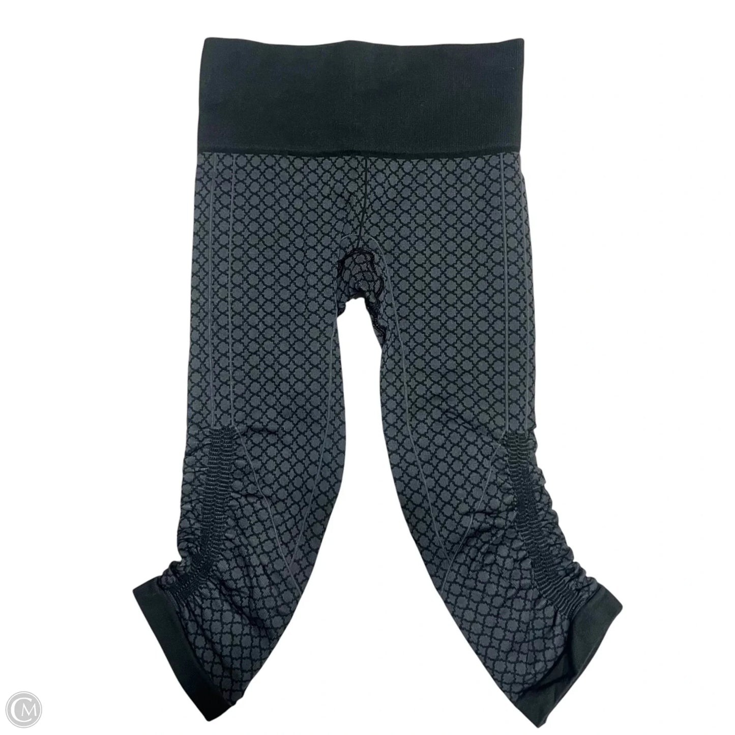 Athletic Leggings Capris By Lululemon In Black & Grey, Size: Xs
