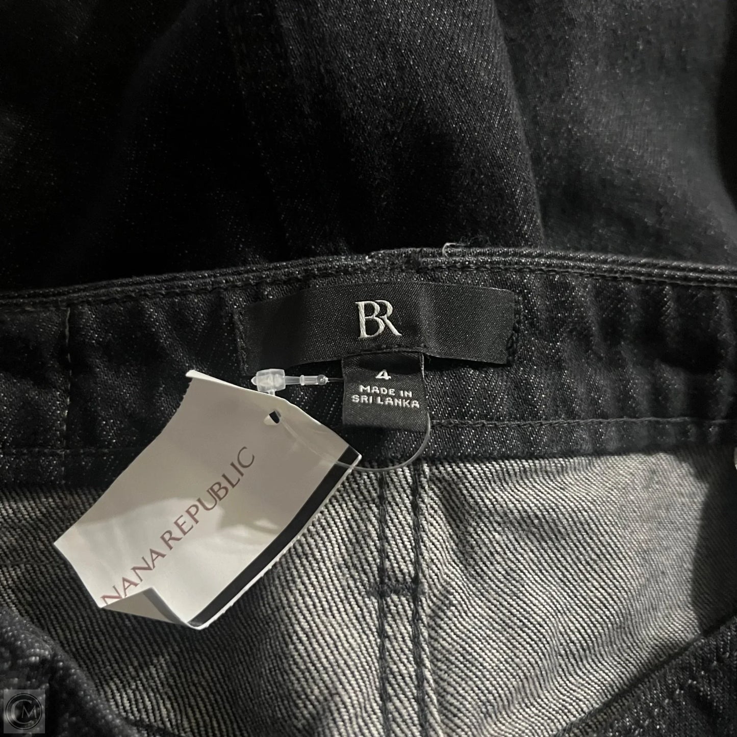 Skirt Midi By Banana Republic In Black Denim, Size: 4