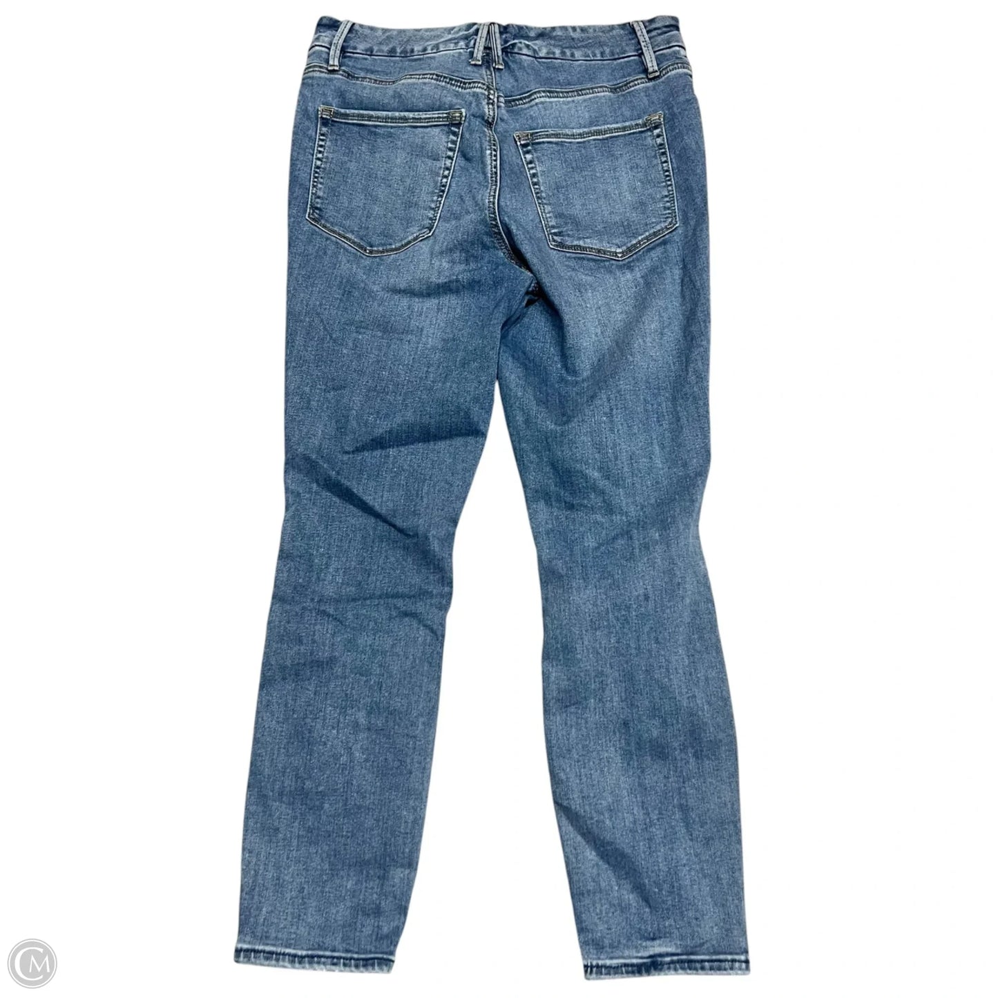 Jeans Skinny By Good American In Blue Denim, Size: 12
