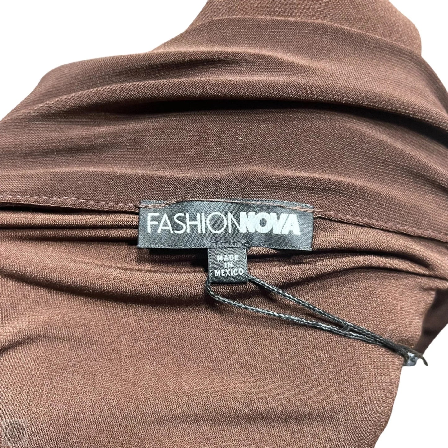 Dress Casual Maxi By Fashion Nova In Brown, Size: 2x